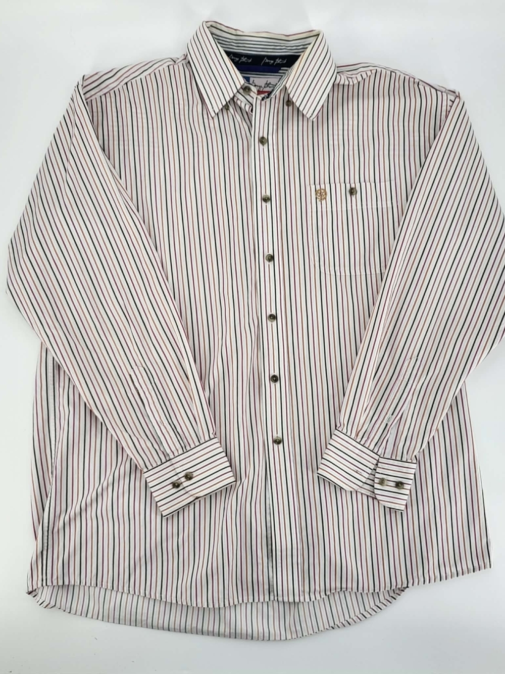 Wrangler George Strait Cowboy Cut Striped Long Sleeve Dress Shirt XL